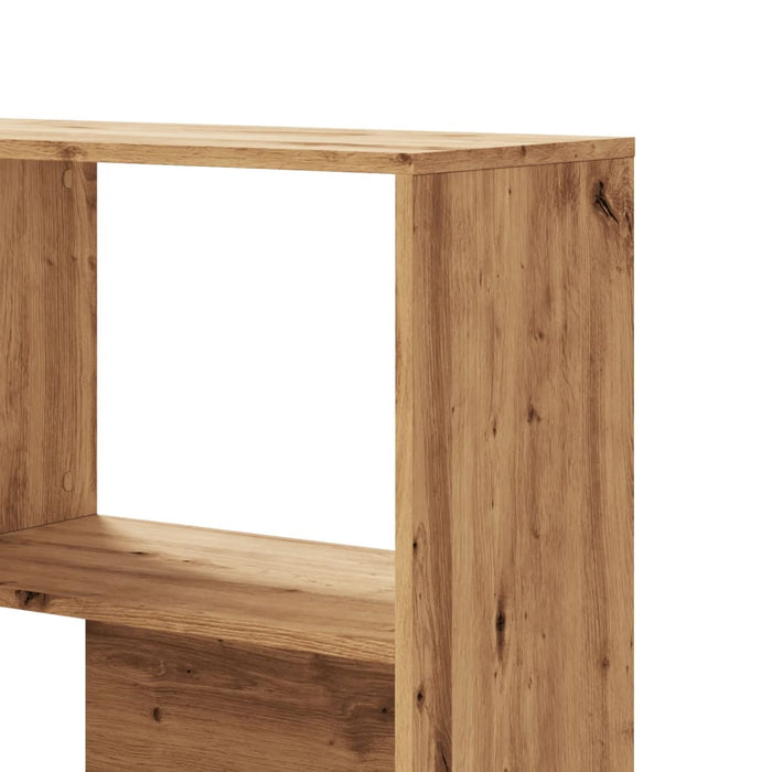 Bibliotecă 4 nivel stejar artizanal 85x85x140 cm lemn prelucrat - WALTI WALTI