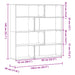 Bibliotecă 4 nivel stejar artizanal 85x85x140 cm lemn prelucrat - WALTI WALTI