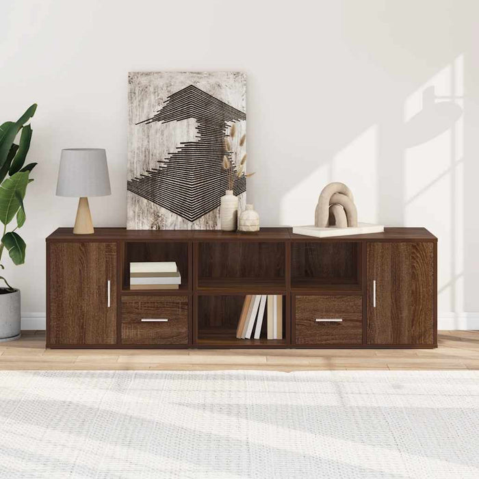 Dulap colțar, stejar maro, 160x40x45 cm, lemn prelucrat WALTI