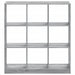Bibliotecă, gri sonoma, 102x32x108 cm, lemn prelucrat - WALTI WALTI