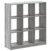 Bibliotecă, gri sonoma, 102x32x108 cm, lemn prelucrat - WALTI WALTI