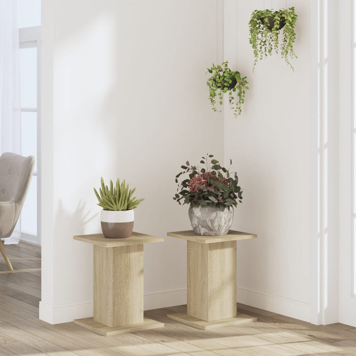 Suporturi plante 2 buc. stejar sonoma 30x30x40cm lemn prelucrat - WALTI WALTI