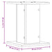 Suporturi de plante 2 buc. gri sonoma 30x30x40 lemn prelucrat - WALTI WALTI