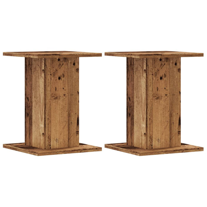 Suporturi de plante 2 buc. lemn vechi 30x30x40cm lemn prelucrat - WALTI WALTI