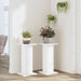 Suporturi de plante, 2 buc., alb, 30x30x60 cm, lemn prelucrat - WALTI WALTI