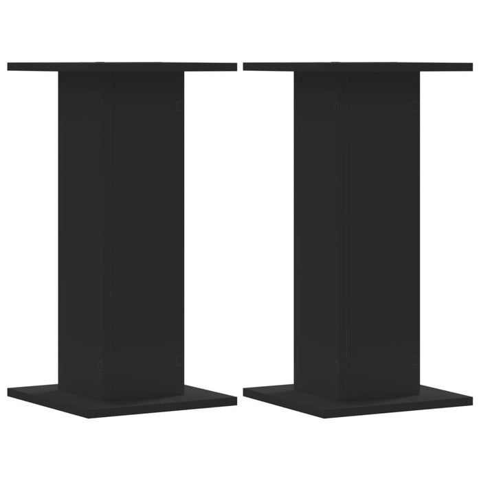 Suporturi de plante, 2 buc., negru, 30x30x60 cm, lemn prelucrat - WALTI WALTI