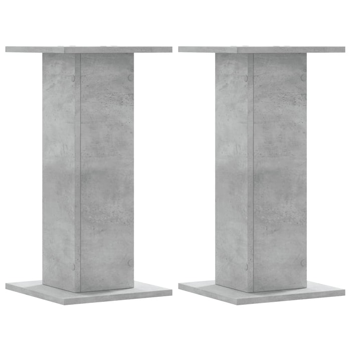 Suport de plante, 2 buc., gri beton, 30x30x60 cm lemn prelucrat - WALTI WALTI