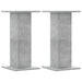 Suport de plante, 2 buc., gri beton, 30x30x60 cm lemn prelucrat - WALTI WALTI