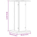 Suport de plante, 2 buc., gri beton, 30x30x60 cm lemn prelucrat - WALTI WALTI