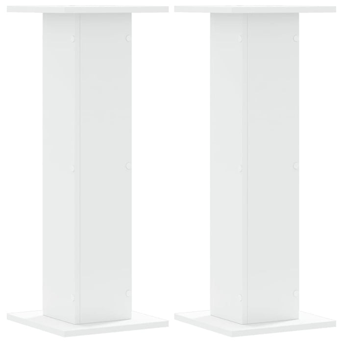 Suporturi de plante, 2 buc., alb, 30x30x80 cm, lemn prelucrat - WALTI WALTI