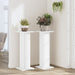 Suporturi de plante, 2 buc., alb, 30x30x80 cm, lemn prelucrat - WALTI WALTI