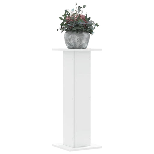 Suporturi de plante, 2 buc., alb, 30x30x80 cm, lemn prelucrat - WALTI WALTI