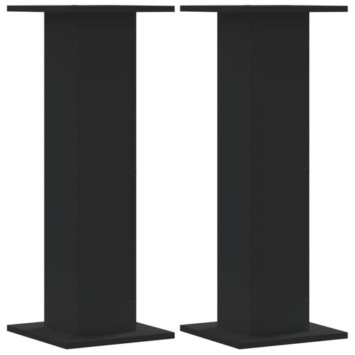 Suporturi de plante, 2 buc., negru, 30x30x80 cm, lemn prelucrat - WALTI WALTI
