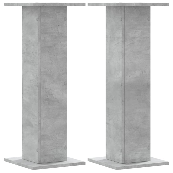 Suport de plante, 2 buc., gri beton, 30x30x80 cm lemn prelucrat - WALTI WALTI