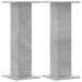 Suport de plante, 2 buc., gri beton, 30x30x80 cm lemn prelucrat - WALTI WALTI