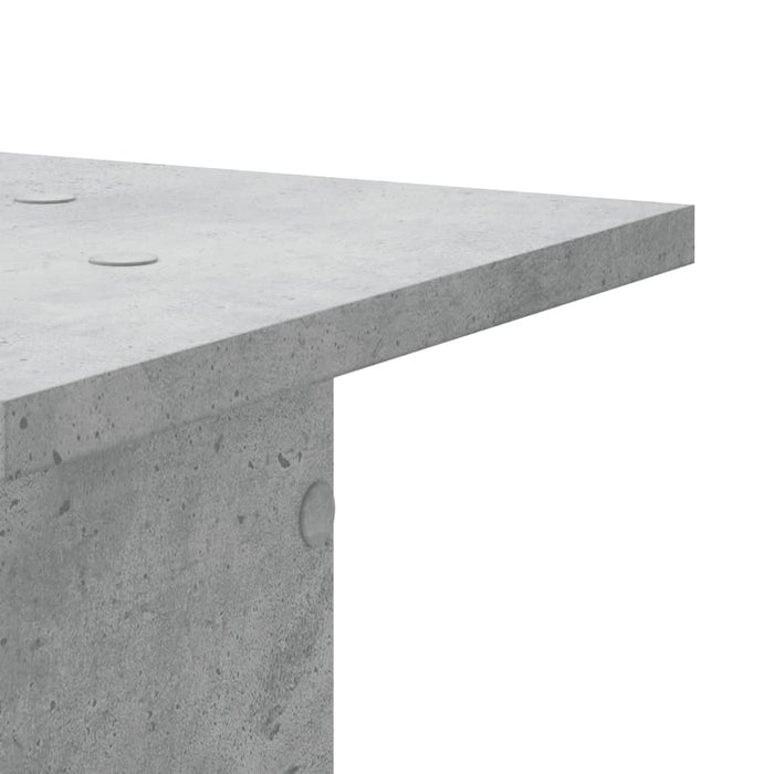 Suport de plante, 2 buc., gri beton, 30x30x80 cm lemn prelucrat - WALTI WALTI