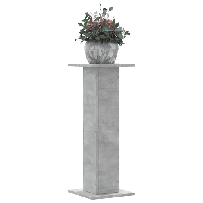 Suport de plante, 2 buc., gri beton, 30x30x80 cm lemn prelucrat - WALTI WALTI