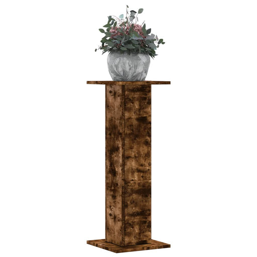 Suporturi de plante 2 buc. stejar fumuriu 30x30x80 cm lemn - WALTI WALTI