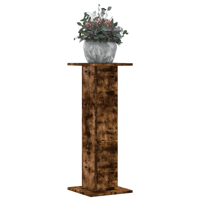 Suporturi de plante 2 buc. stejar fumuriu 30x30x80 cm lemn - WALTI WALTI