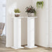 Suporturi de plante, 2 buc., alb, 30x30x95 cm, lemn prelucrat - WALTI WALTI