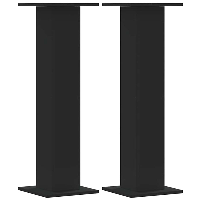 Suporturi de plante, 2 buc., negru, 30x30x95 cm, lemn prelucrat - WALTI WALTI
