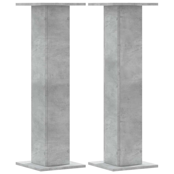 Suport de plante, 2 buc., gri beton, 30x30x95 cm lemn prelucrat - WALTI WALTI
