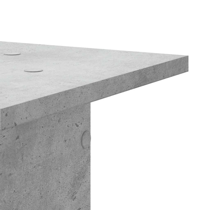 Suport de plante, 2 buc., gri beton, 30x30x95 cm lemn prelucrat - WALTI WALTI