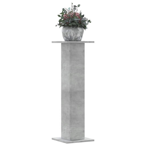 Suport de plante, 2 buc., gri beton, 30x30x95 cm lemn prelucrat - WALTI WALTI