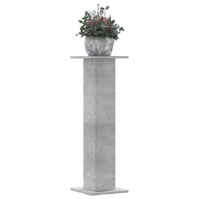 Suport de plante, 2 buc., gri beton, 30x30x95 cm lemn prelucrat - WALTI WALTI