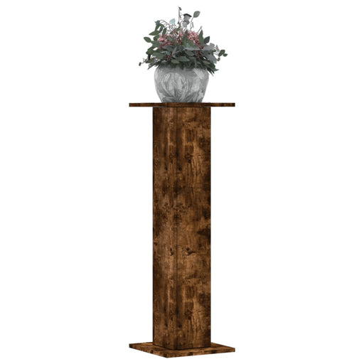 Suporturi de plante 2 buc. stejar fumuriu 30x30x95 cm lemn - WALTI WALTI