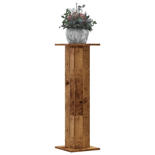 Suporturi de plante 2 buc. lemn vechi 30x30x95cm lemn prelucrat - WALTI WALTI