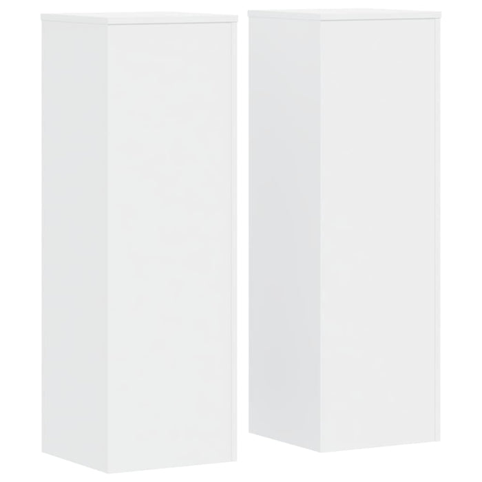 Suporturi plante, 2 buc., alb, 33x33x100 cm, lemn prelucrat - WALTI WALTI