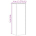 Suporturi plante, 2 buc., alb, 33x33x100 cm, lemn prelucrat - WALTI WALTI