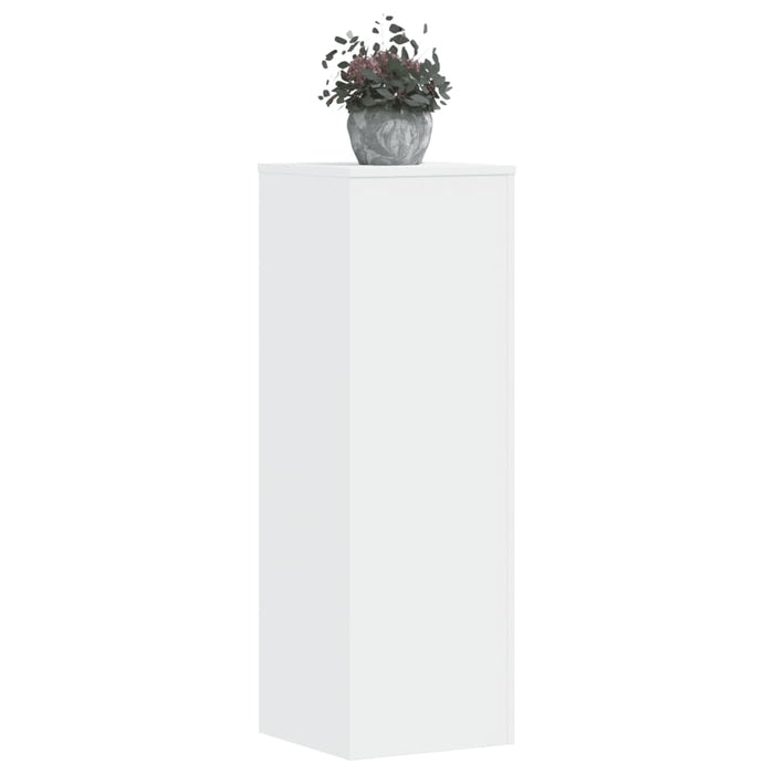 Suporturi plante, 2 buc., alb, 33x33x100 cm, lemn prelucrat - WALTI WALTI