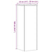 Suporturi plante 2 buc stejar sonoma 33x33x100cm lemn prelucrat - WALTI WALTI
