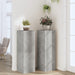Suporturi plante 2 buc. gri beton 33x33x100 cm lemn prelucrat - WALTI WALTI