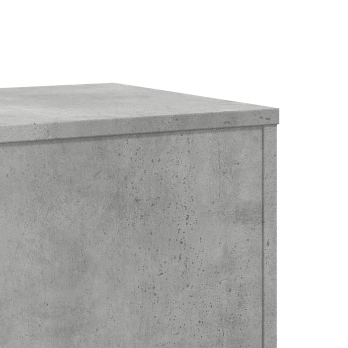 Suporturi plante 2 buc. gri beton 33x33x100 cm lemn prelucrat - WALTI WALTI