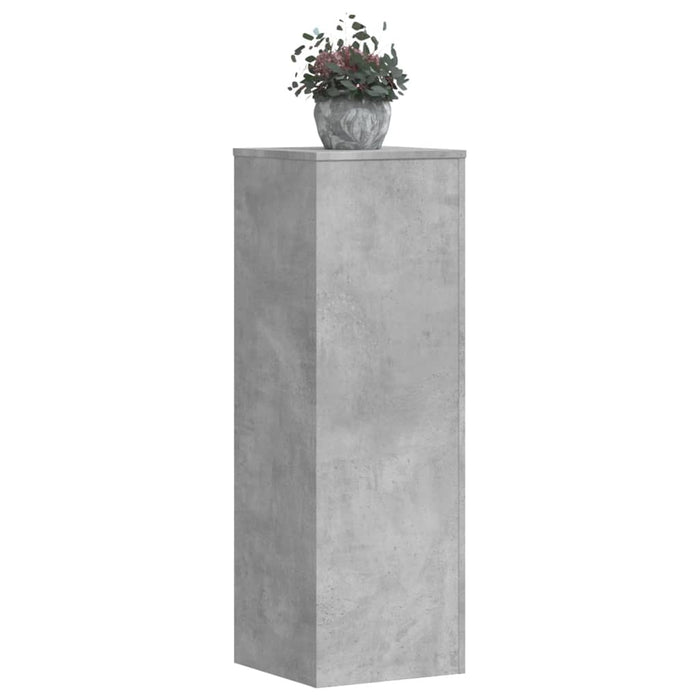 Suporturi plante 2 buc. gri beton 33x33x100 cm lemn prelucrat - WALTI WALTI
