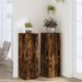 Suporturi de plante 2 buc. stejar fumuriu 33x33x100 cm lemn - WALTI WALTI