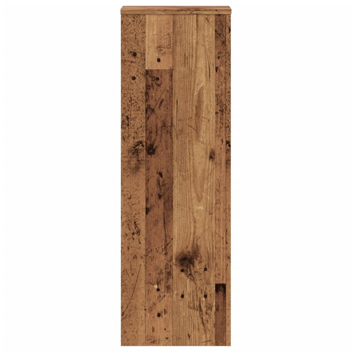 Suporturi plante 2 buc. lemn vechi 33x33x100 cm lemn prelucrat - WALTI WALTI