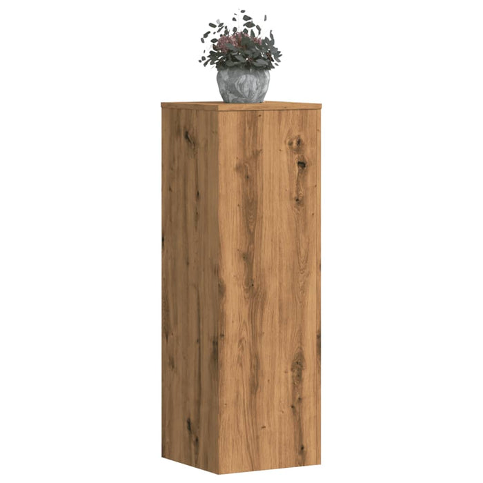 Suporturi plante, 2 buc., stejar artizanal, 33x33x100 cm, lemn - WALTI WALTI