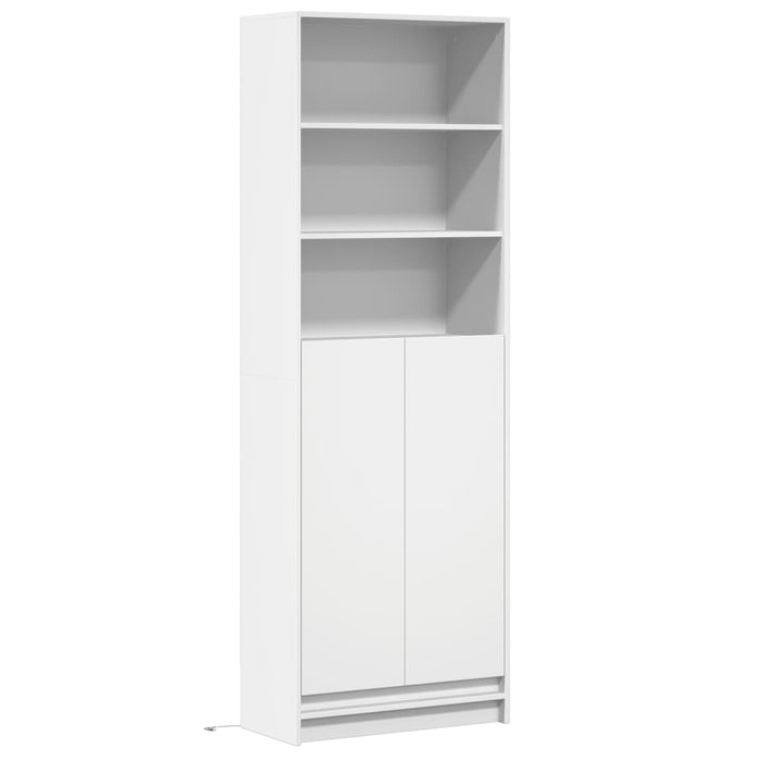 Dulap înalt cu LED alb 69x32,5x200 cm lemn prelucrat - WALTI WALTI