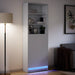 Dulap înalt cu LED alb 69x32,5x200 cm lemn prelucrat - WALTI WALTI