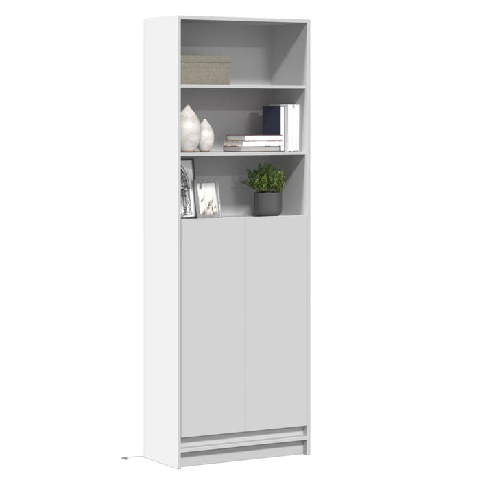 Dulap înalt cu LED alb 69x32,5x200 cm lemn prelucrat - WALTI WALTI