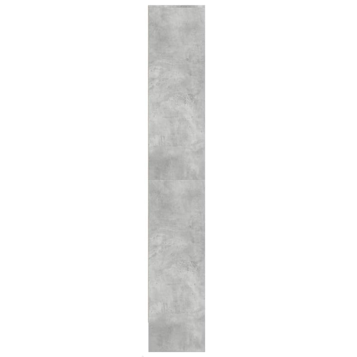 Dulap înalt cu LED gri beton 69x32,5x200 cm lemn prelucrat - WALTI WALTI