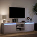 Dulap TV cu LED, alb, 180x34x50 cm, lemn prelucrat - WALTI WALTI
