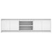 Dulap TV cu LED, alb, 180x34x50 cm, lemn prelucrat - WALTI WALTI