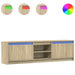 Dulap TV cu LED, stejar sonoma, 180x34x50 cm, lemn prelucrat - WALTI WALTI