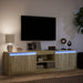 Dulap TV cu LED, stejar sonoma, 180x34x50 cm, lemn prelucrat - WALTI WALTI