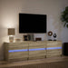 Dulap TV cu LED, stejar sonoma, 180x34x50 cm, lemn prelucrat - WALTI WALTI
